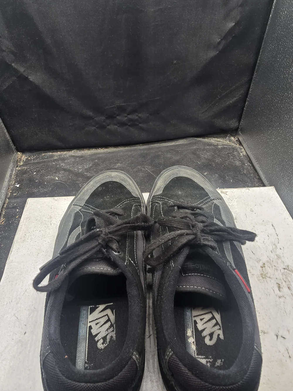 Vans Black Low-Top Suede & Canvas Sneakers
